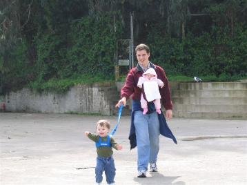 Andrew on Alcatraz.  Some people gave us weird looks, but I think whoever invented the leash for children should get a nobel prize or something.