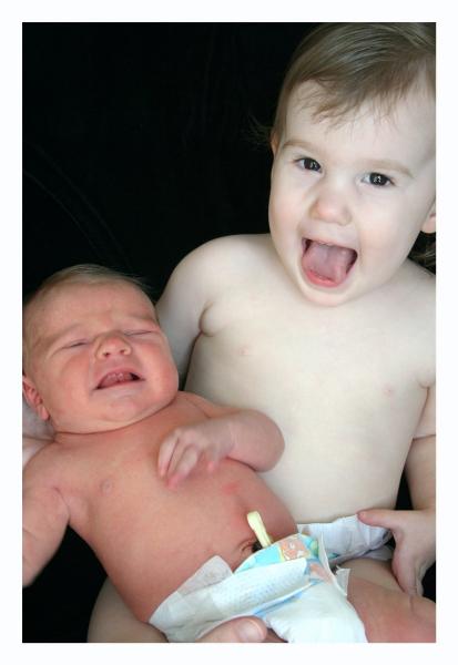 Amazingly, they both have the same expression!