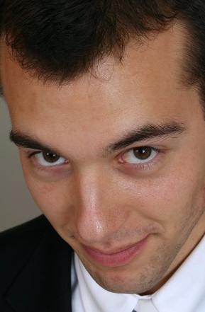 A different portrait.  He did what I asked, but I'm not sure I love it.  The eyes look nice, though.