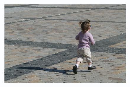If you look closely, you'll see that I captured her completely airborn.  Cool.