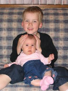 Travis with Audrey.  Daniel also posed for some pictures with Audrey, but those really didn't turn out too well.