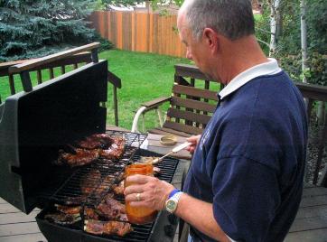 The Koch family's favorite meal...  Barbecued spare ribs.  Yum!