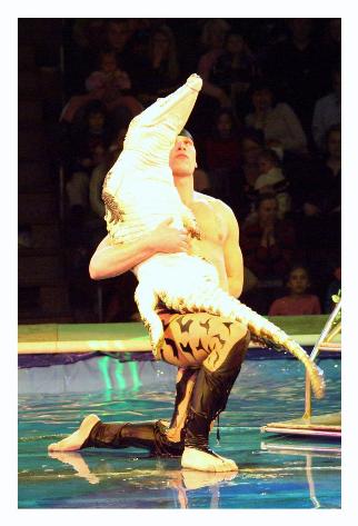 Then he tamed an alligator, which was probably drugged up in the first place.