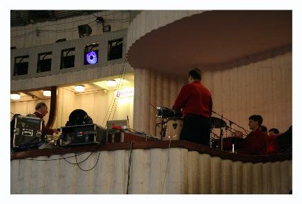 They even had a live band providing the music.  They were cool.  The tambourine player was cool.