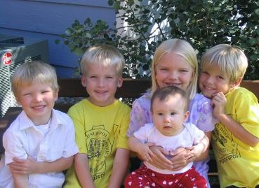 The five Koch grandkids, although four are Westfalls...