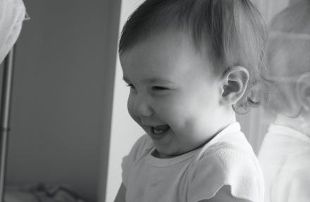 Laura helped me get a good smile by tickling Audrey at the appropriate time.