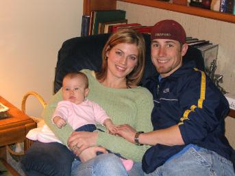 The Audj-meister with her Uncle Drew-meister and Aunt Crystalyn-meister.